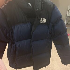 The North Face Navy and Black Puffer Jacket